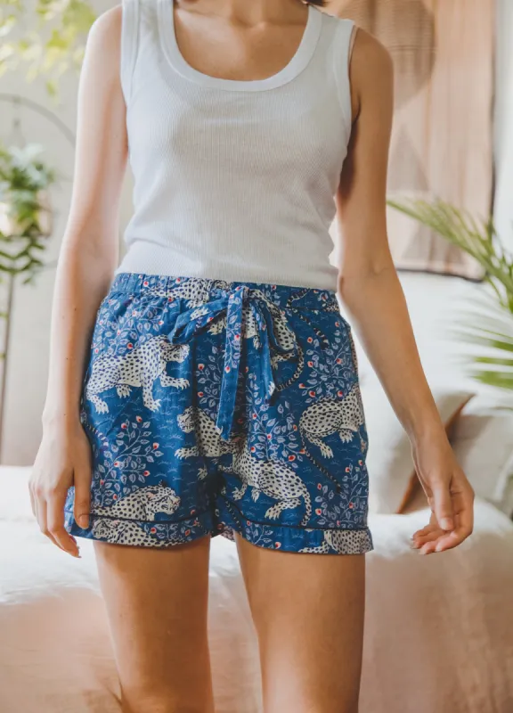 Bagheera - Pajama Shorts - Indigo sold by Printfresh