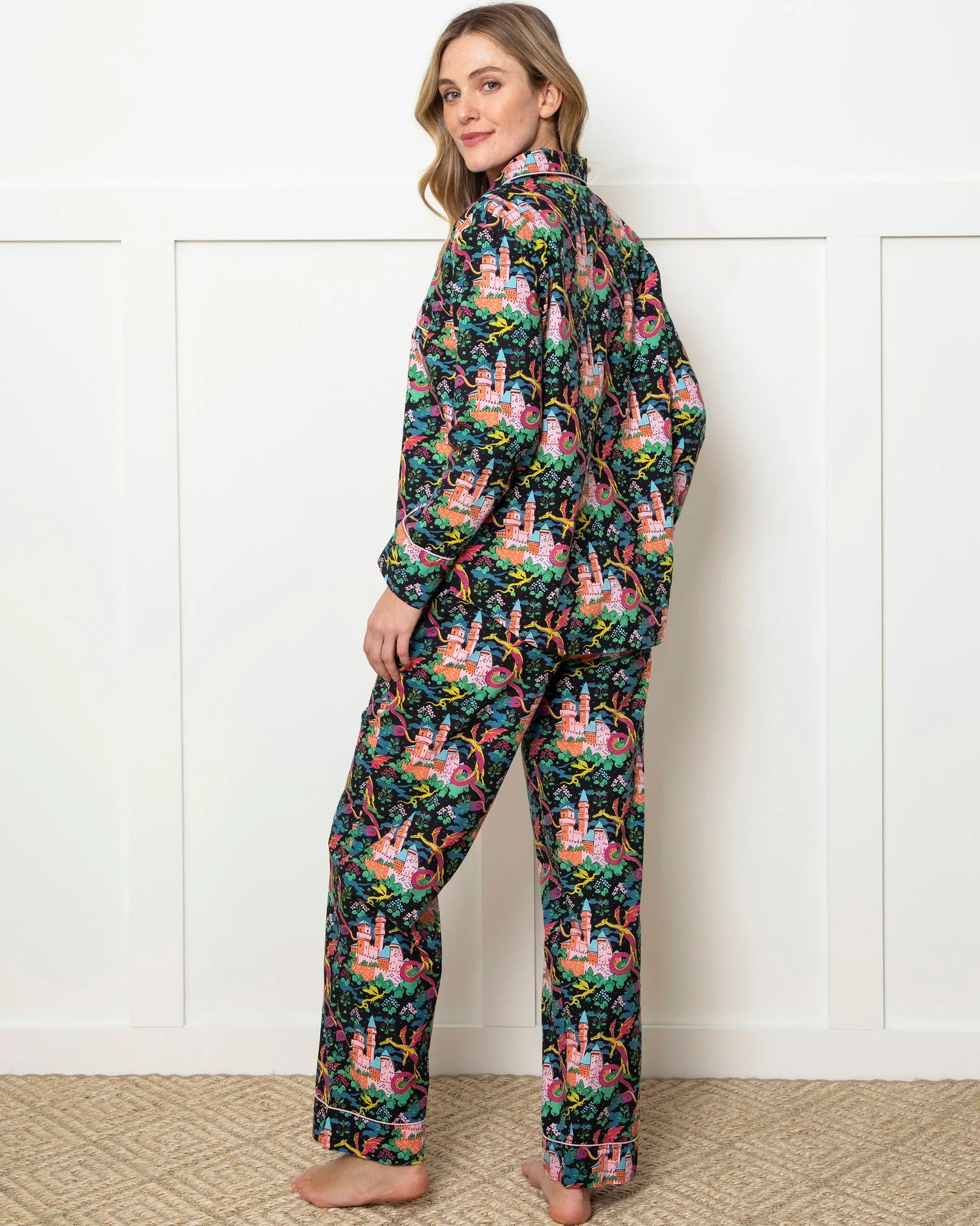 Dragon Dreams - Tall Long PJ Set - Chalkboard sold by Printfresh product image thumbnail 4
