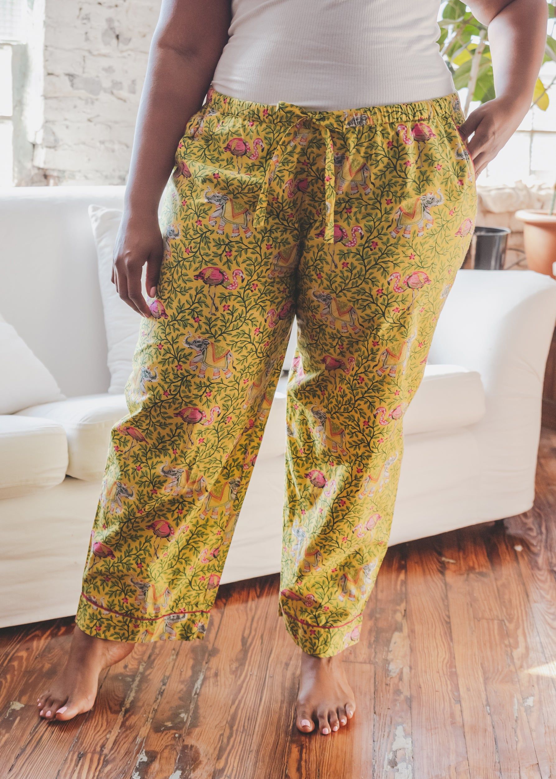 Flamenco - Pajama Pants - Dandelion sold by Printfresh product image thumbnail 4