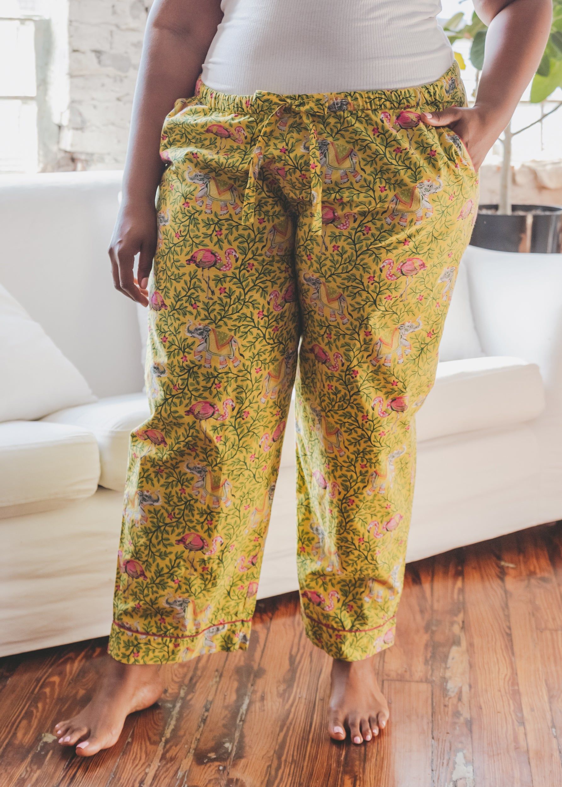Flamenco - Pajama Pants - Dandelion sold by Printfresh product image thumbnail 2