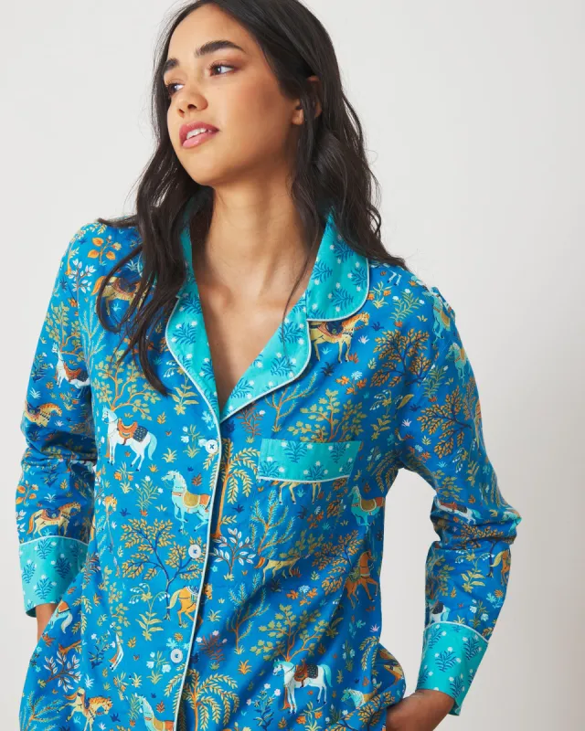 Show Pony - Tall Long PJ Set - Steel Blue sold by Printfresh