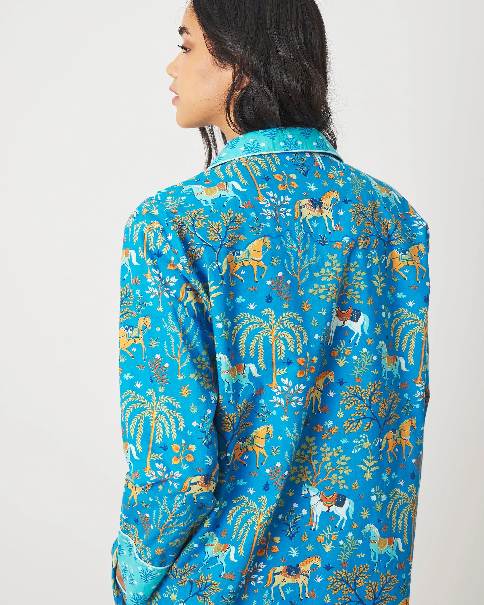 Show Pony - Tall Long PJ Set - Steel Blue sold by Printfresh product image thumbnail 5