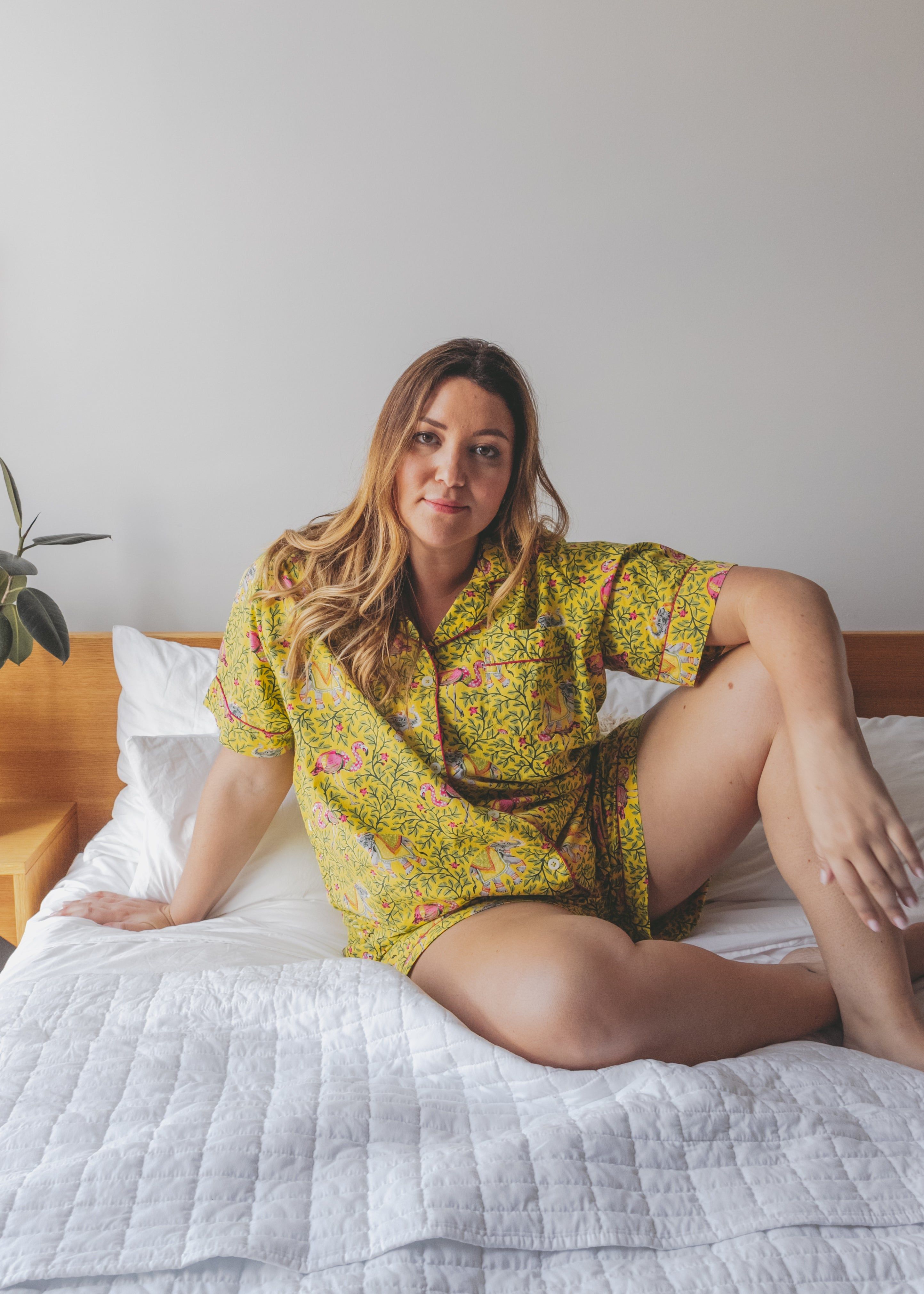 Flamenco - Short Sleep Set - Dandelion sold by Printfresh product image thumbnail 4