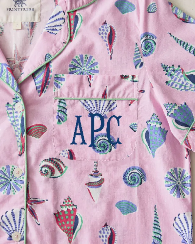 Beachcomber  - Short Sleeve Top & Cropped Pants Set - Pink Sand sold by Printfresh