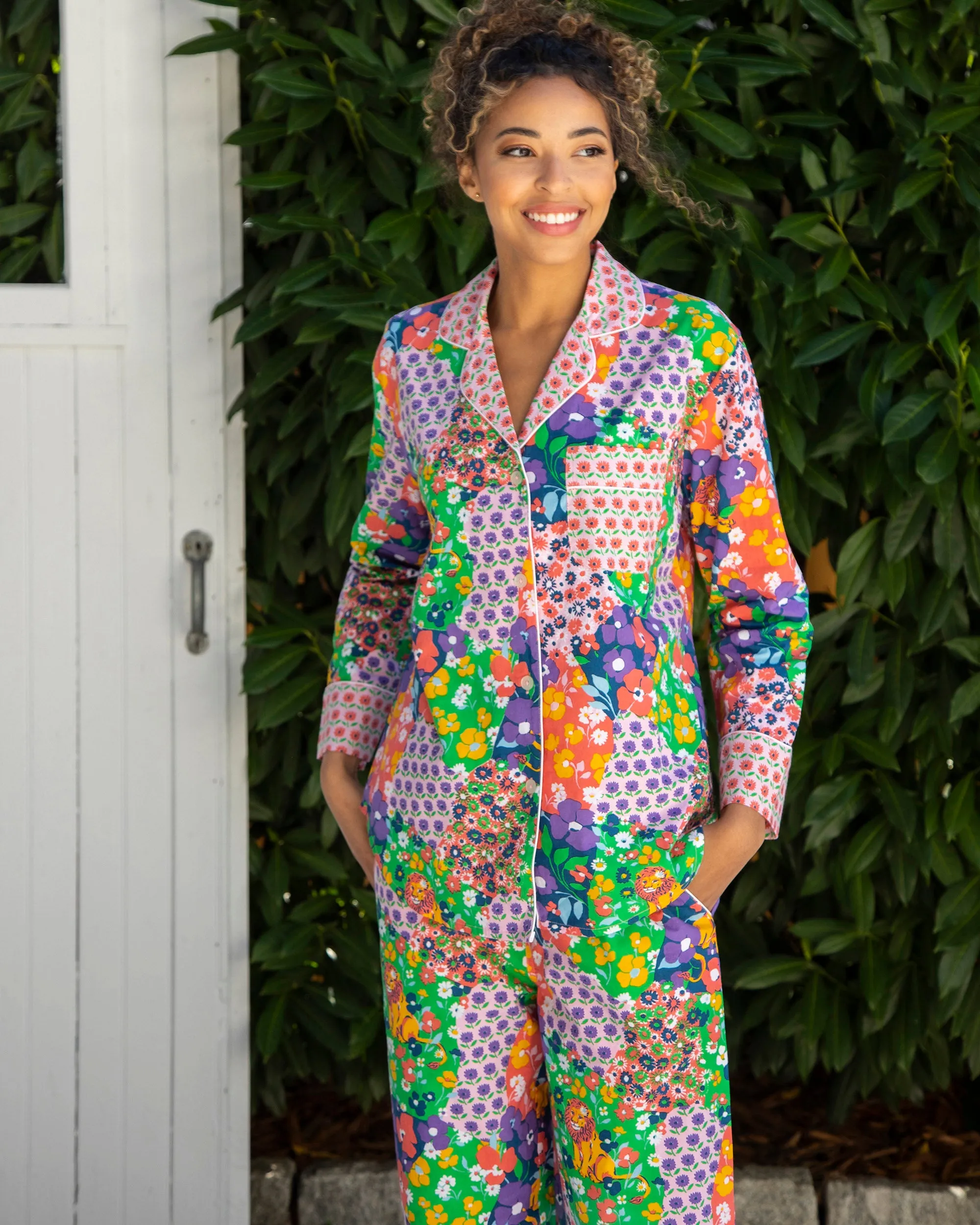 Flower Power - Long PJ Set - Grape Soda sold by Printfresh product image thumbnail 5