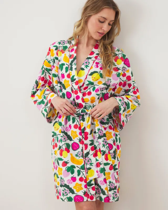 Smoothie Time - Getting Ready Robe - Cloud sold by Printfresh