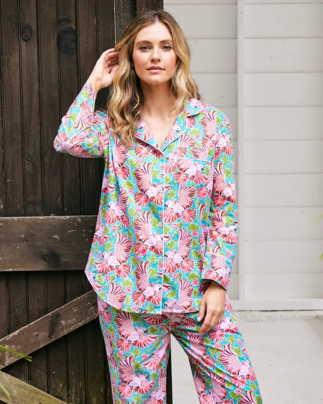 Playful Parrots - Long PJ Set - Tropical sold by Printfresh