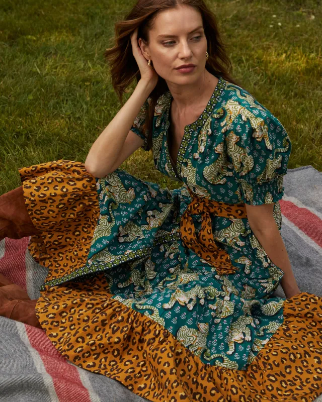 Tiger Queen - Grand Entrance Dress - Fern Forest sold by Printfresh