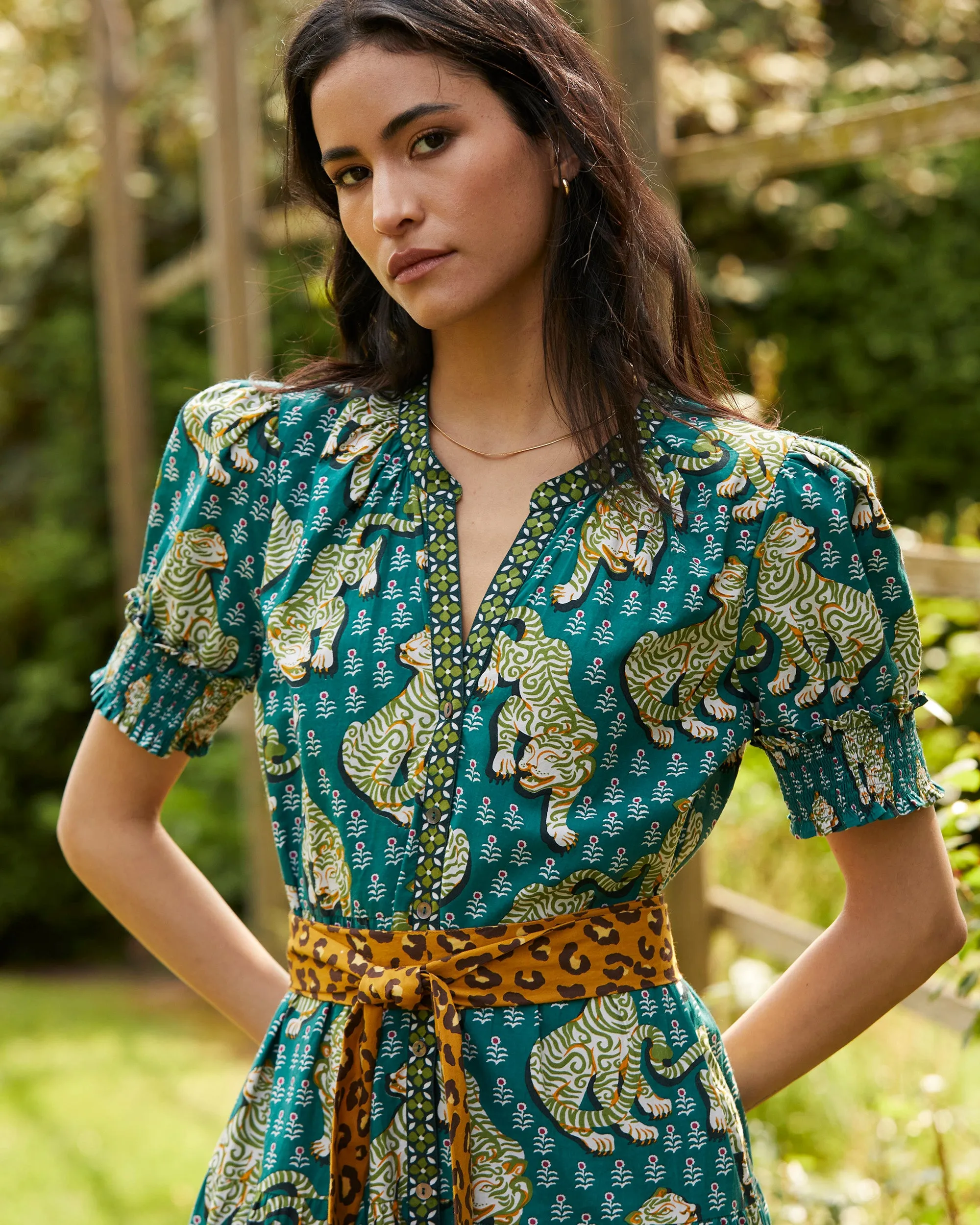 Tiger Queen - Grand Entrance Dress - Fern Forest sold by Printfresh product image thumbnail 3