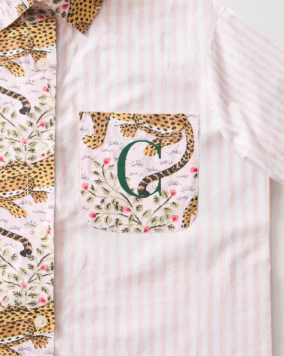 Bagheera - Everyday Button Down - Blush sold by Printfresh