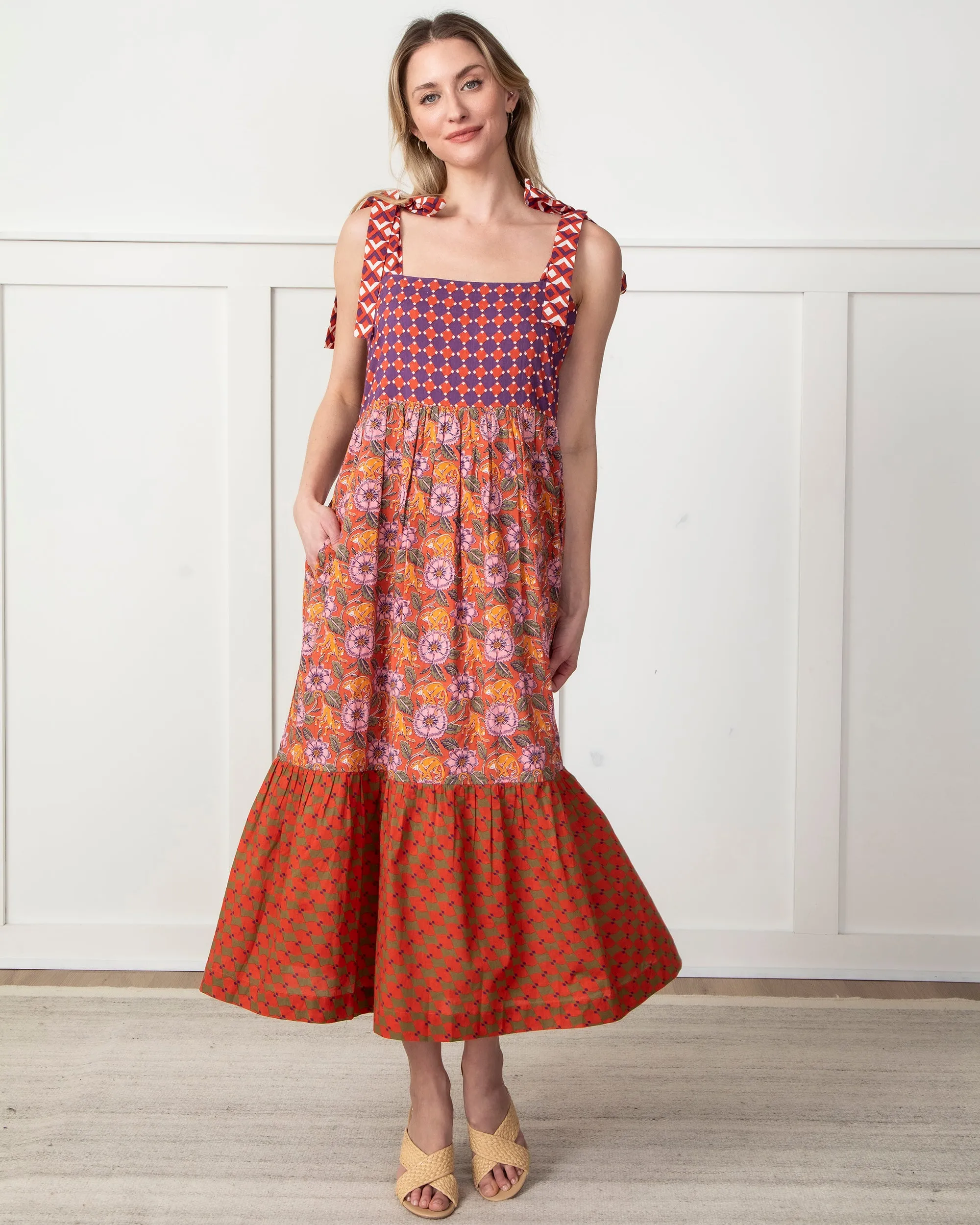 Leaps & Bounds - Way Around Dress - Clay Pot sold by Printfresh product image thumbnail 5