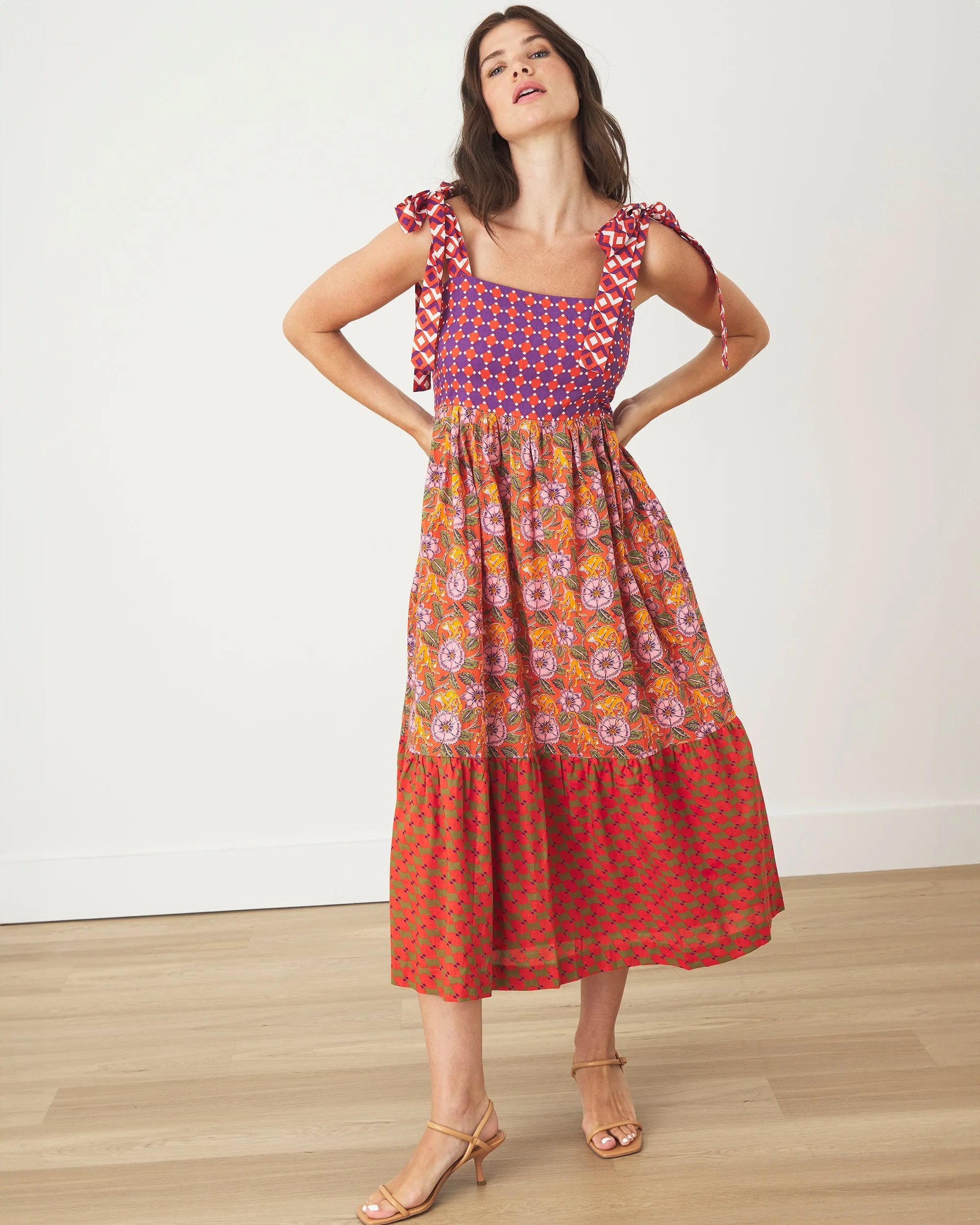 Leaps & Bounds - Way Around Dress - Clay Pot sold by Printfresh product image thumbnail 4