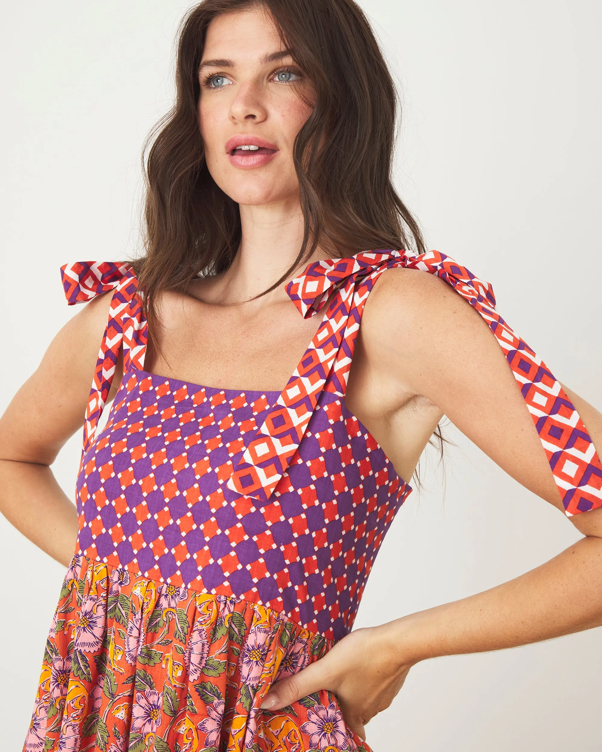Leaps & Bounds - Way Around Dress - Clay Pot sold by Printfresh product image thumbnail 3