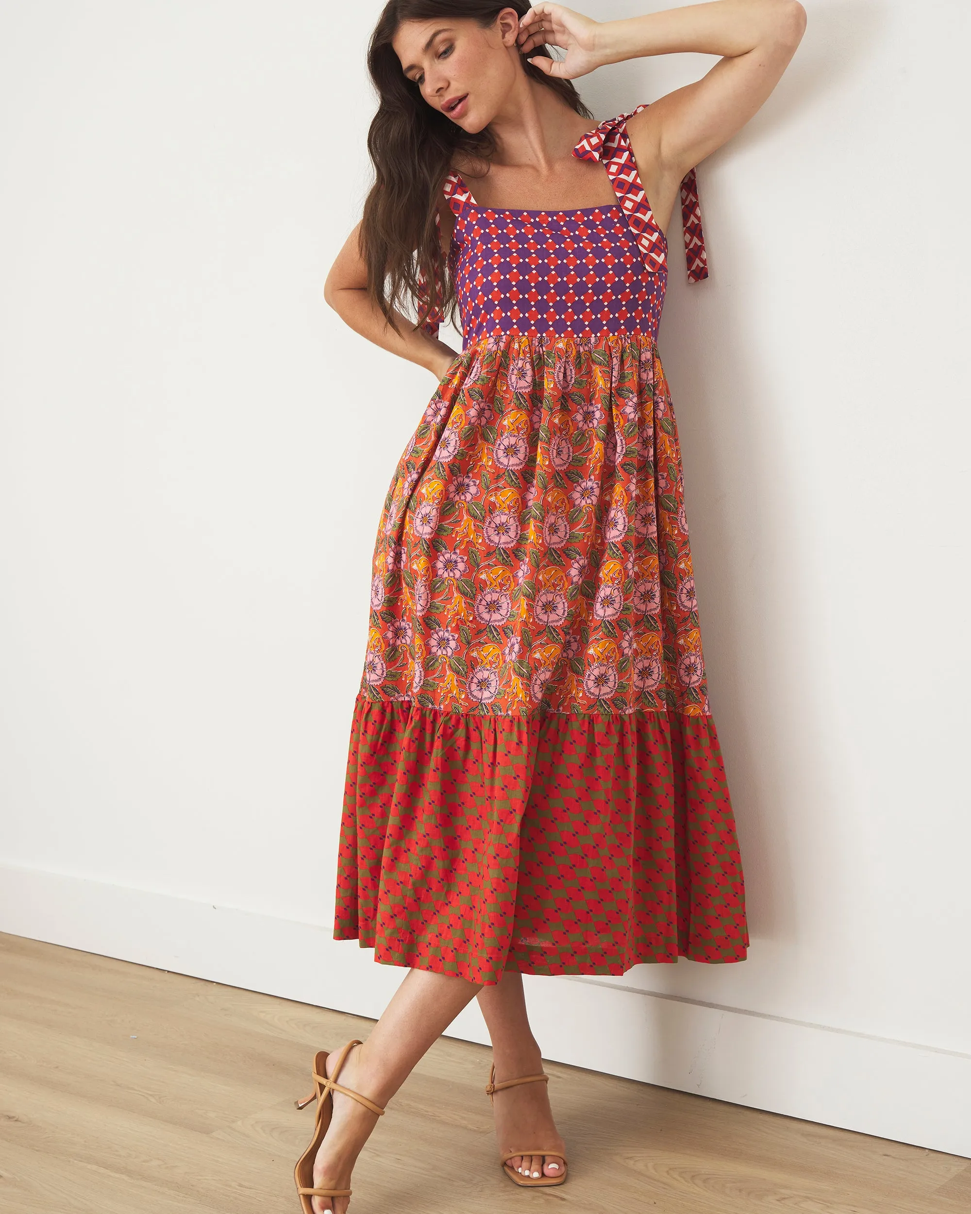 Leaps & Bounds - Way Around Dress - Clay Pot sold by Printfresh product image thumbnail 2