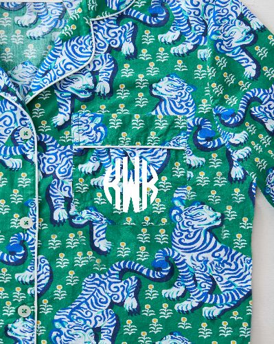 Tiger Queen - Long Sleep Set - Jade sold by Printfresh