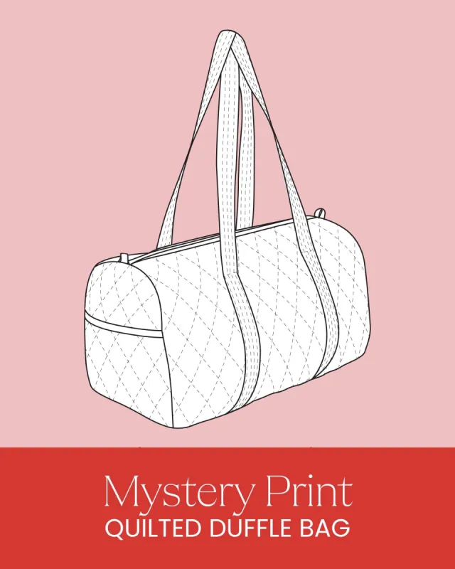 Mystery Print Quilted Duffle Bag sold by Printfresh