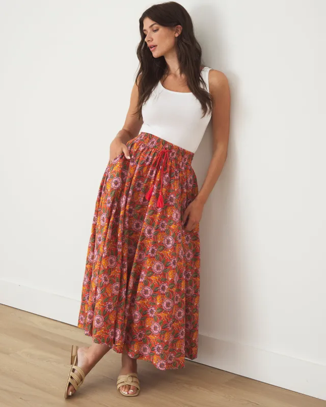 Leaps & Bounds - Carry On Skirt - Clay Pot sold by Printfresh
