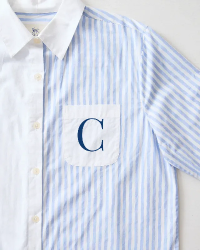 Weekend Stripes - Everyday Button Down - Blue Skies sold by Printfresh