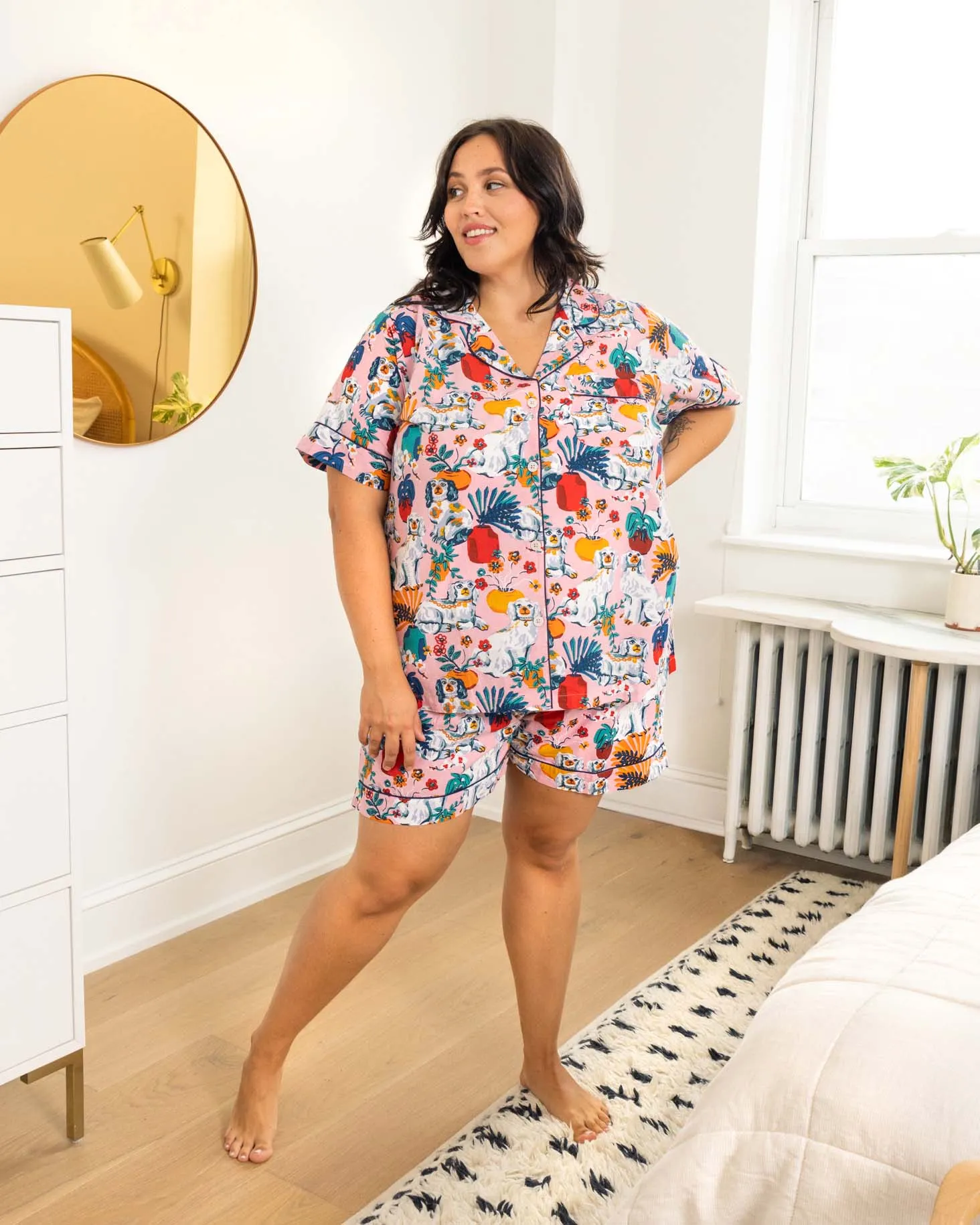 Good Dog - Short PJ Set - Vintage Rose sold by Printfresh product image thumbnail 4