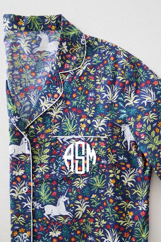 Unicorn's Garden - Sleep Shirt - Indigo sold by Printfresh