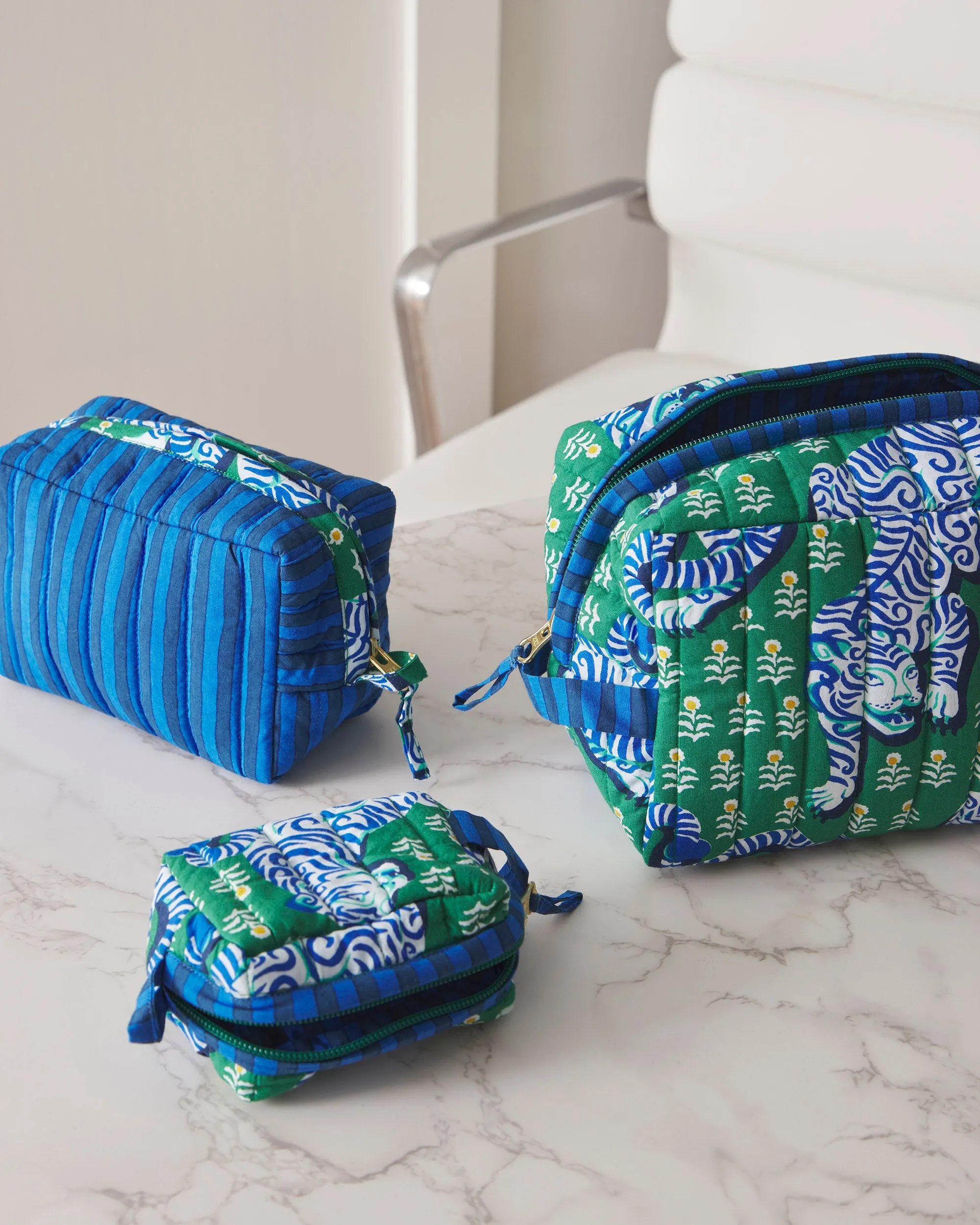 Tiger Queen - Three's Best Pouch Set - Jade sold by Printfresh product image thumbnail 3