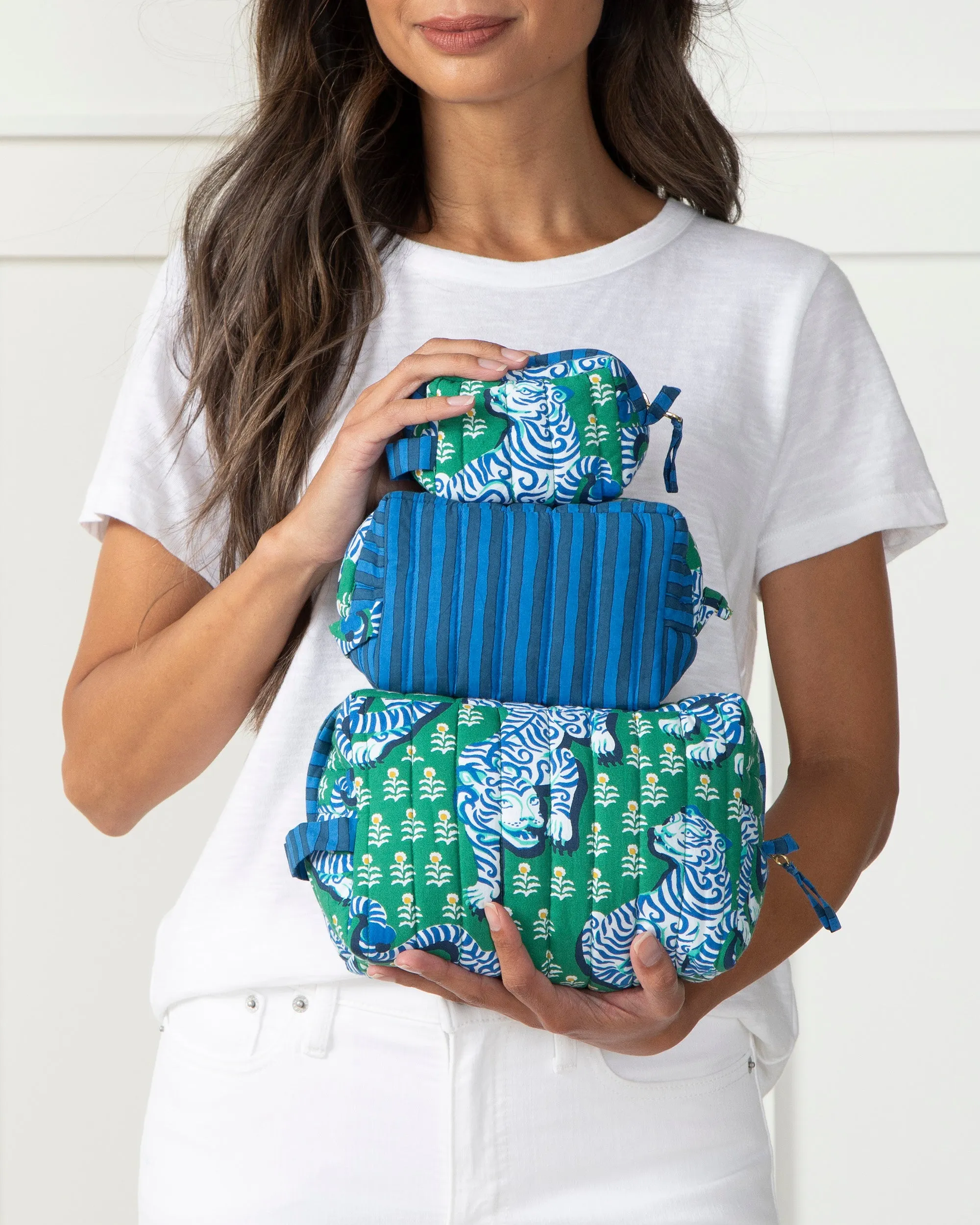 Tiger Queen - Three's Best Pouch Set - Jade sold by Printfresh