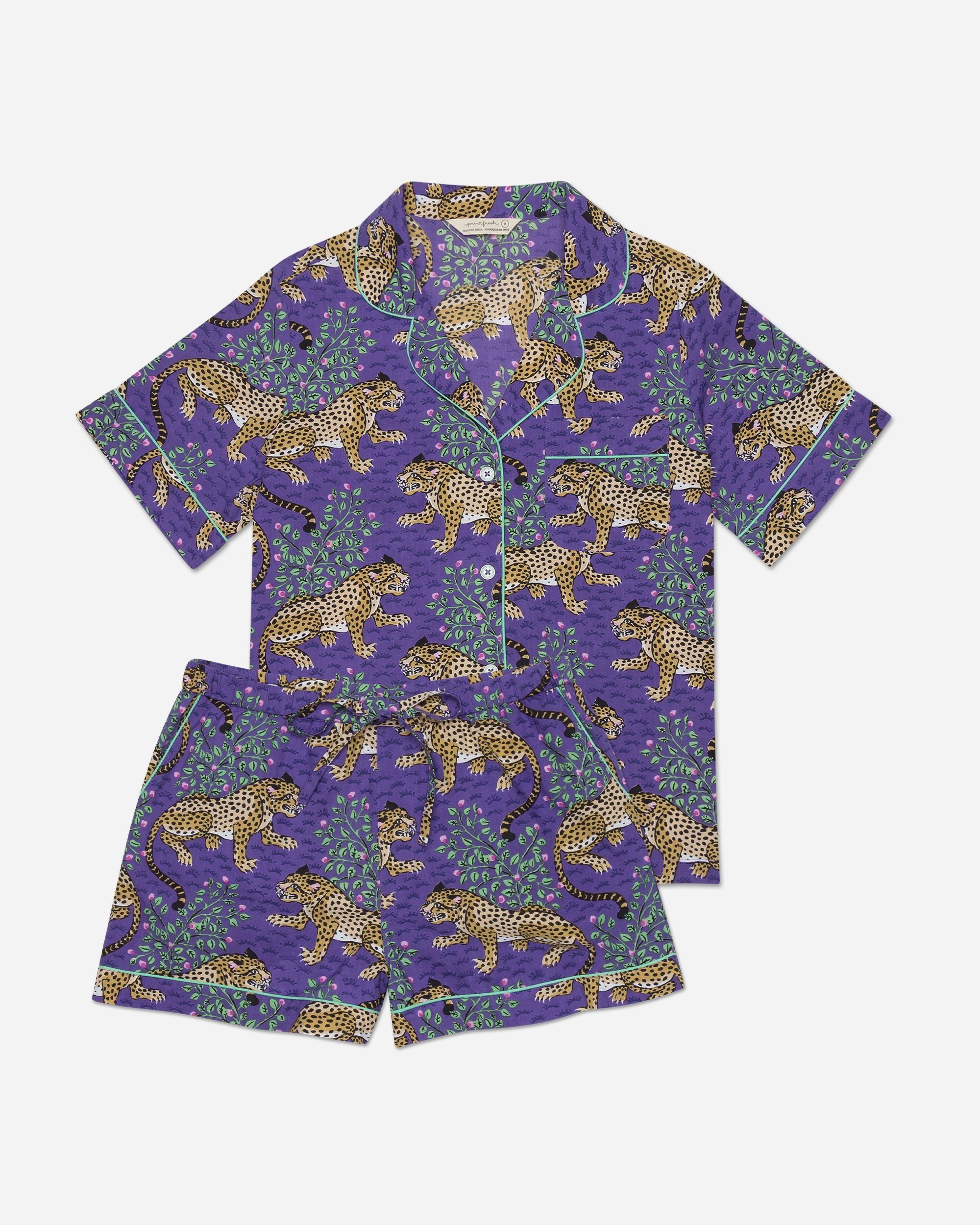Bagheera - Short Sleep Set - Violet sold by Printfresh product image thumbnail 4