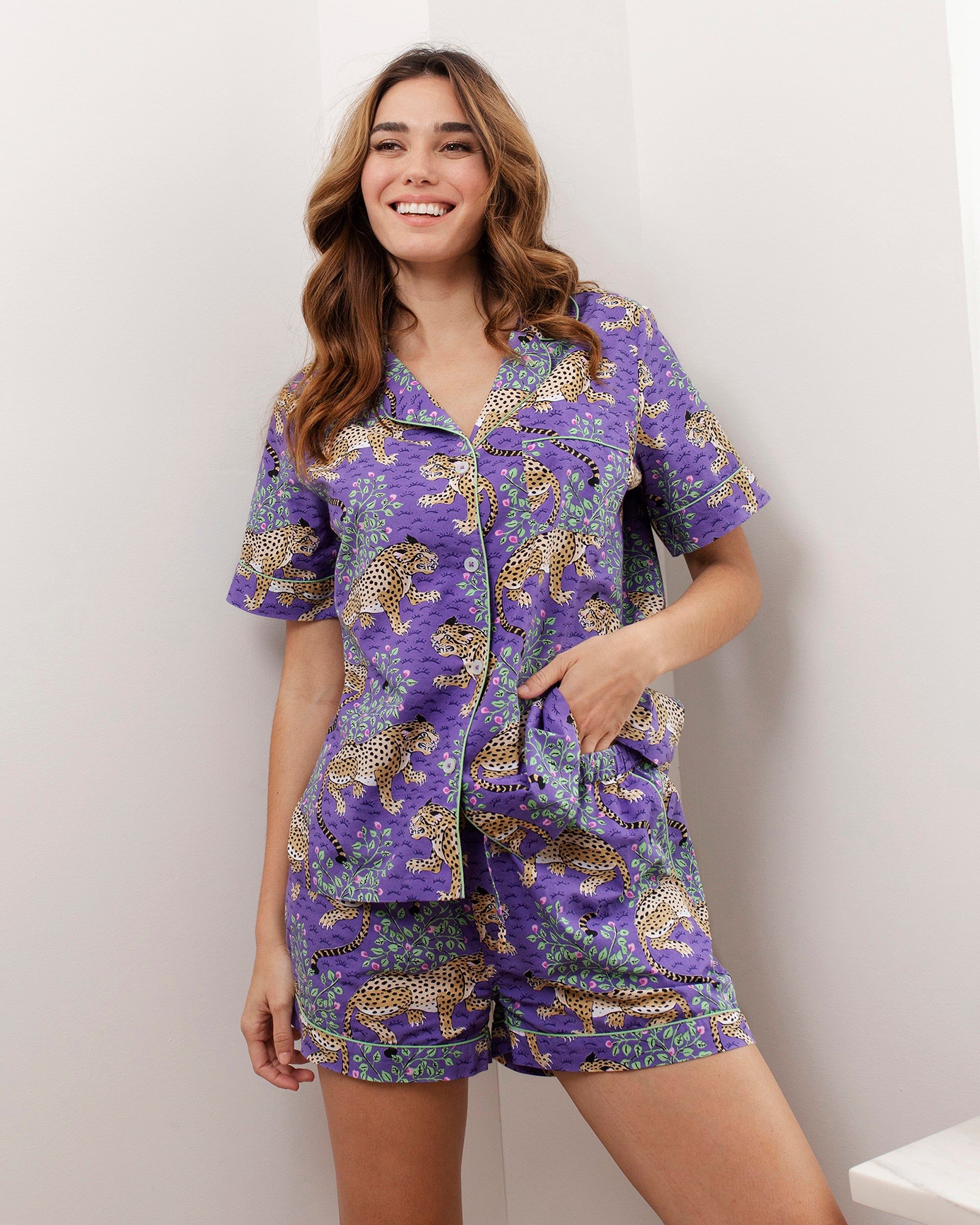 Bagheera - Short Sleep Set - Violet sold by Printfresh