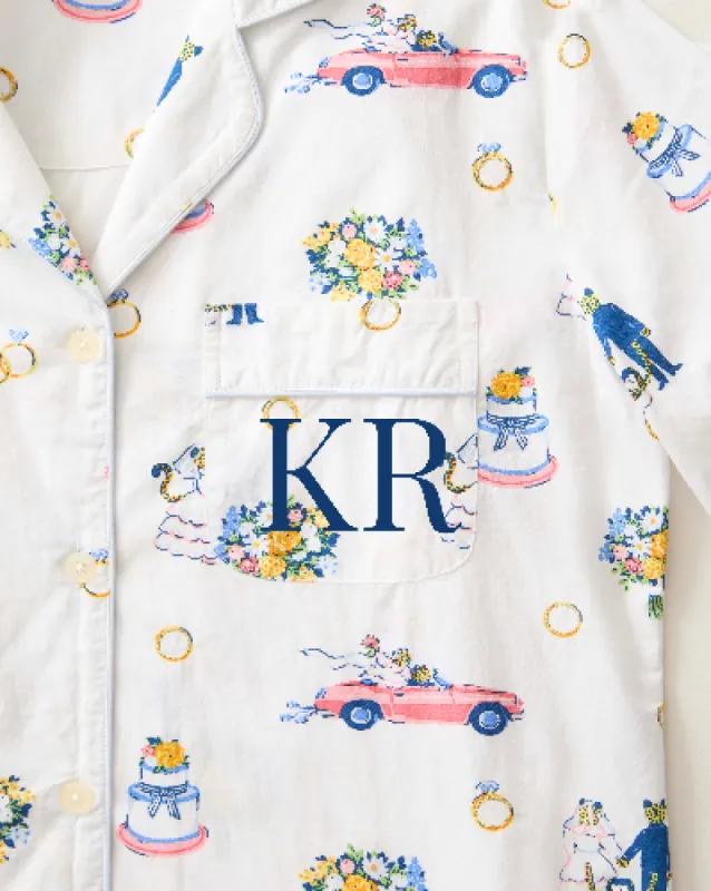 Happily Ever After - Long PJ Set - Cloud sold by Printfresh