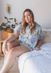 Camel's Courtyard - Short Sleep Set - Cloud sold by Printfresh