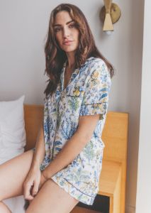 Camel's Courtyard - Short Sleep Set - Cloud sold by Printfresh