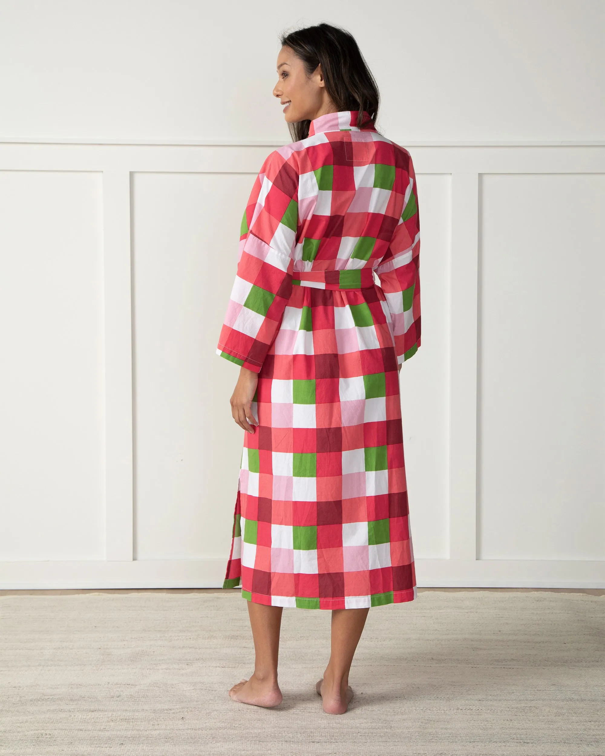 Buffalo Plaid - Robe - Mulled Wine sold by Printfresh product image thumbnail 5