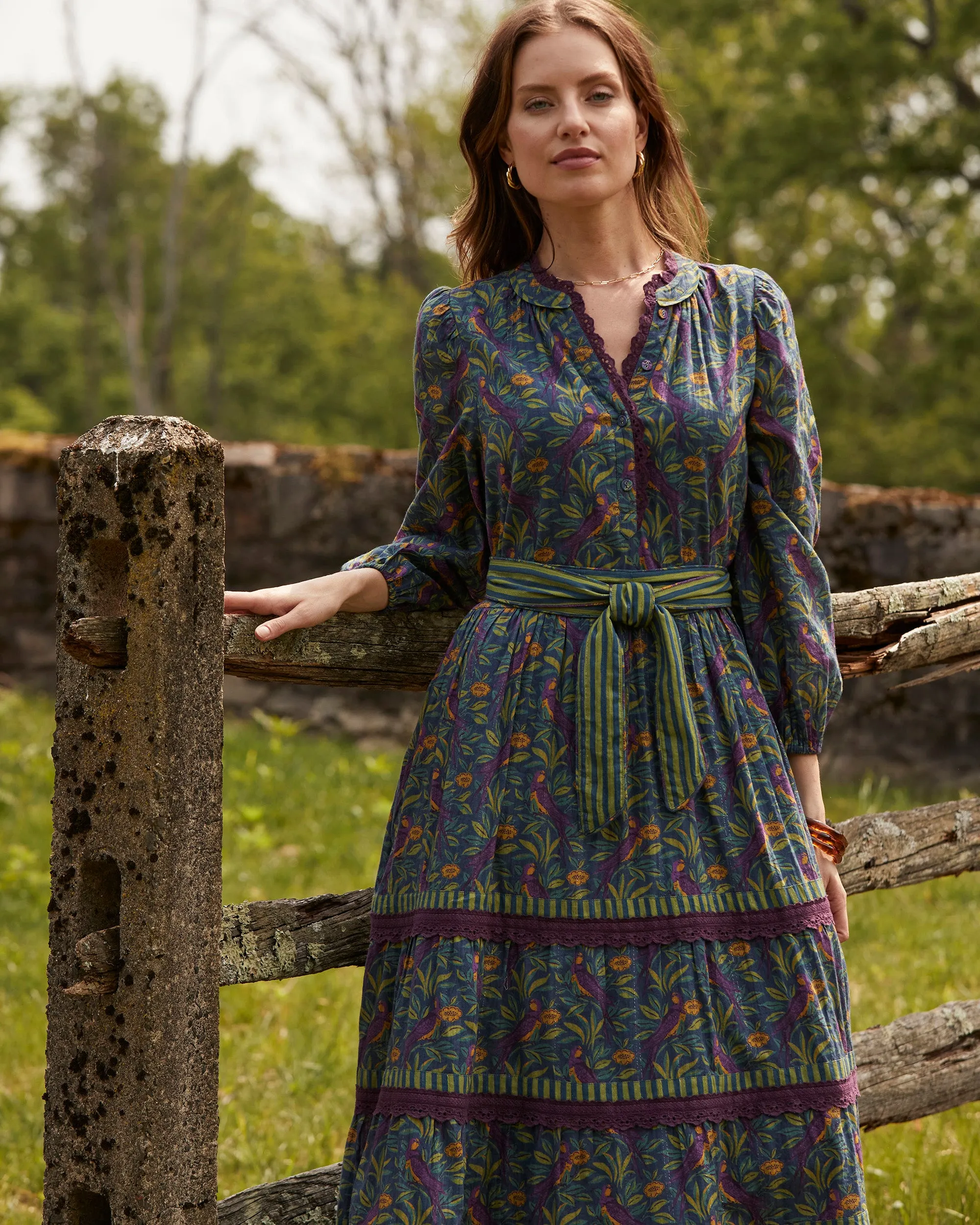 Birdsong - One in a Million Dress - Elderberry Blue sold by Printfresh product image thumbnail 3