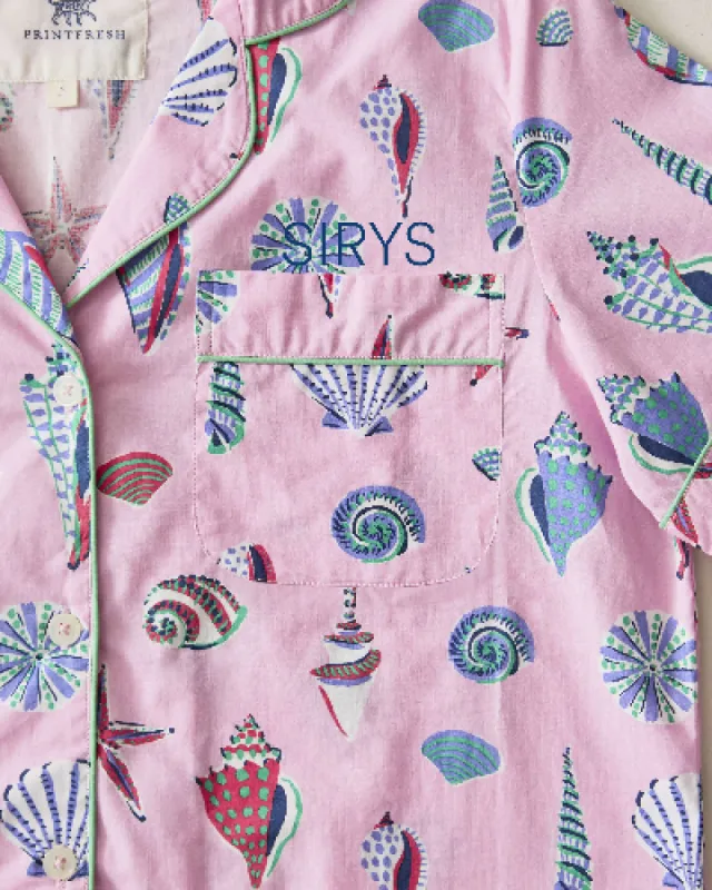 Beachcomber - Short PJ Set - Pink Sand sold by Printfresh