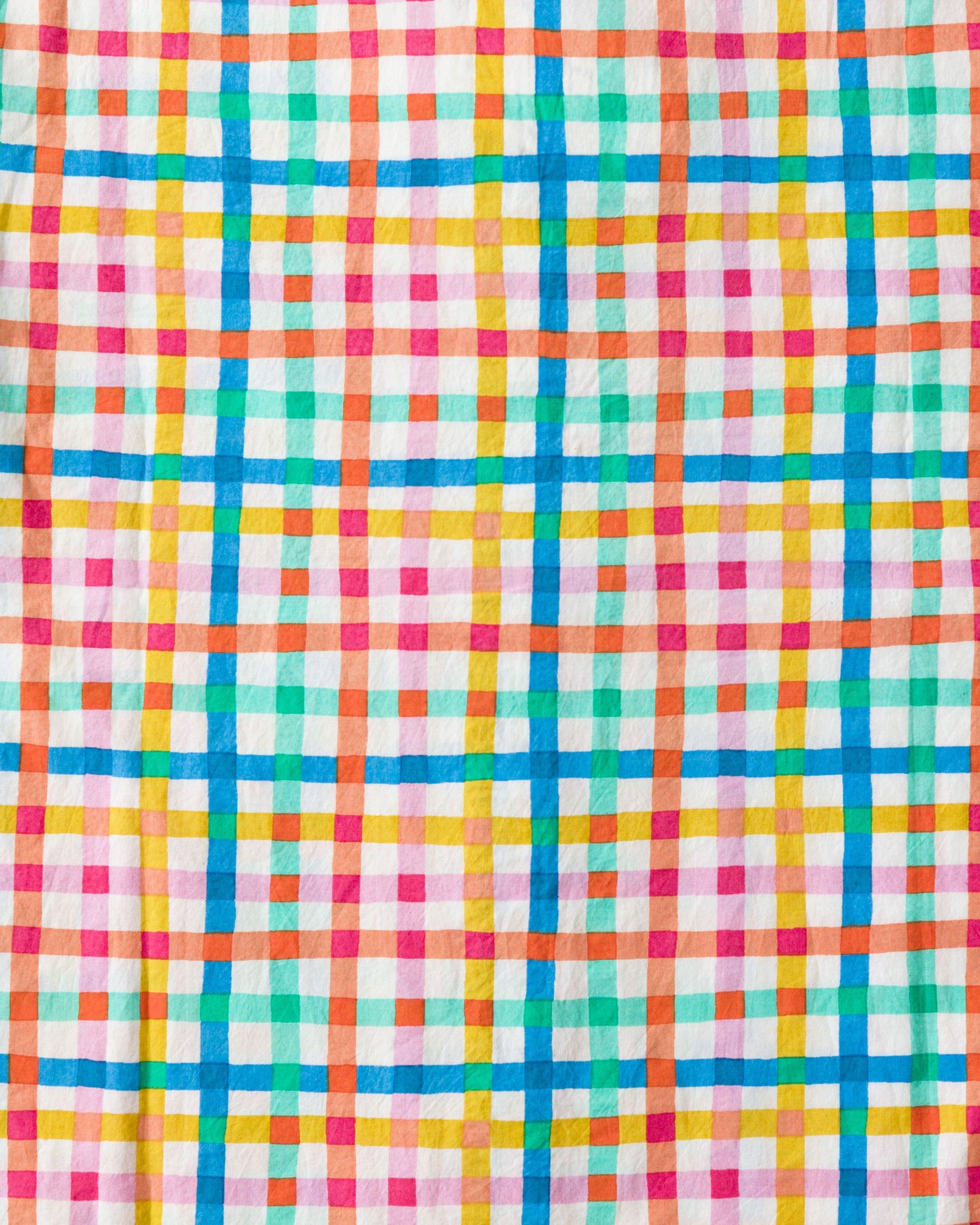 Printfresh + Oh Joy! - Plaid Picnic - Makeup Pouch - Citrus Squeeze sold by Printfresh product image thumbnail 5