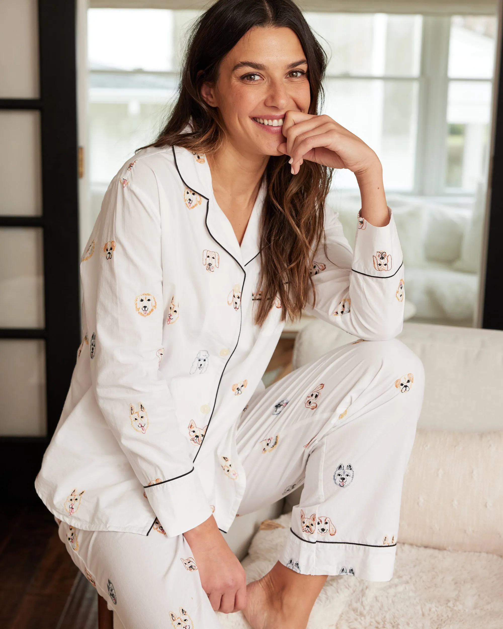 Happy Hounds - Long PJ Set - Cloud sold by Printfresh product image thumbnail 4