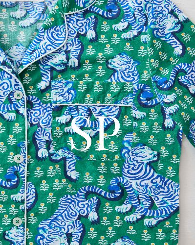 Tiger Queen - Long Sleep Set - Jade sold by Printfresh