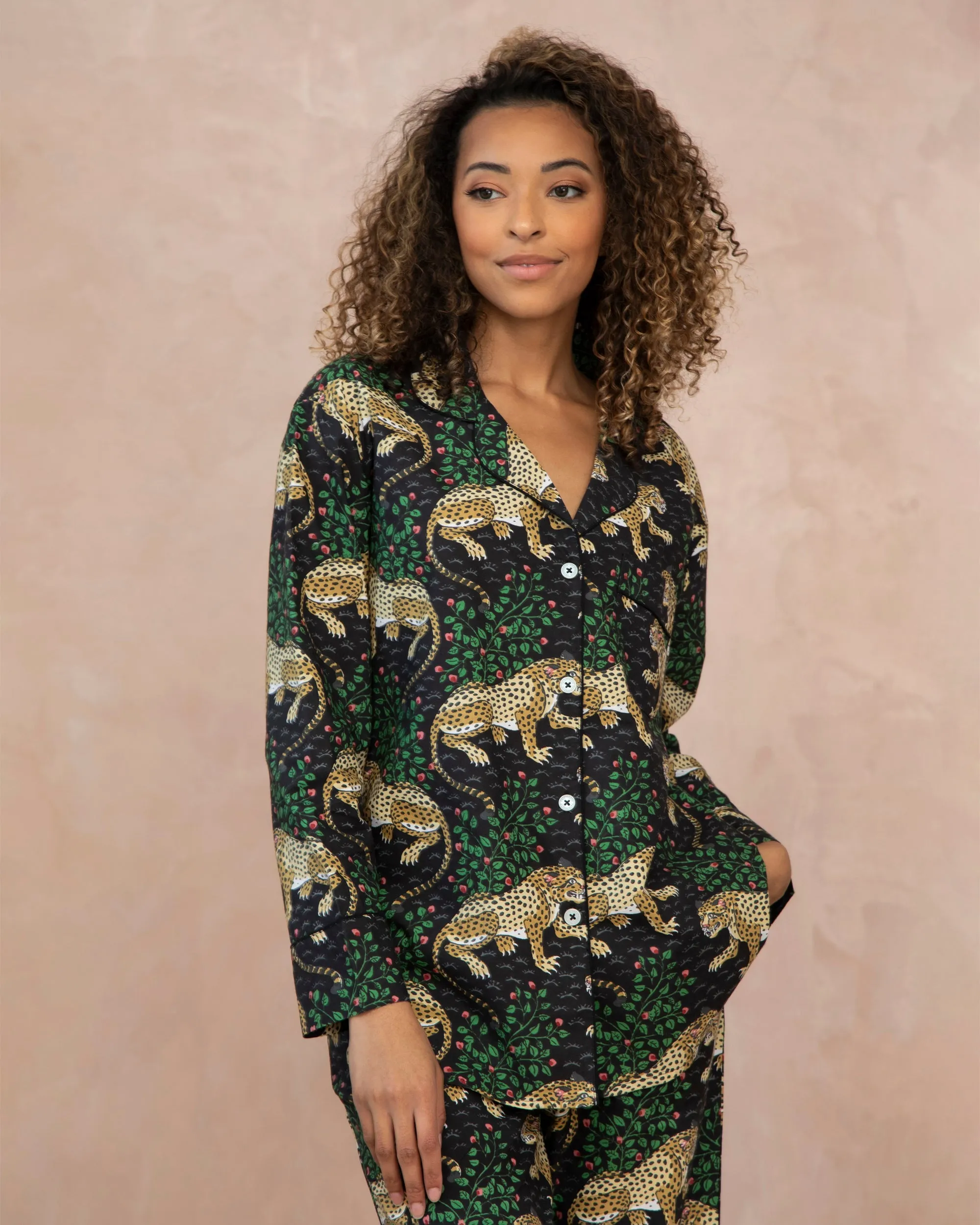 Bagheera - Petite Long PJ Set - Ink sold by Printfresh product image thumbnail 5