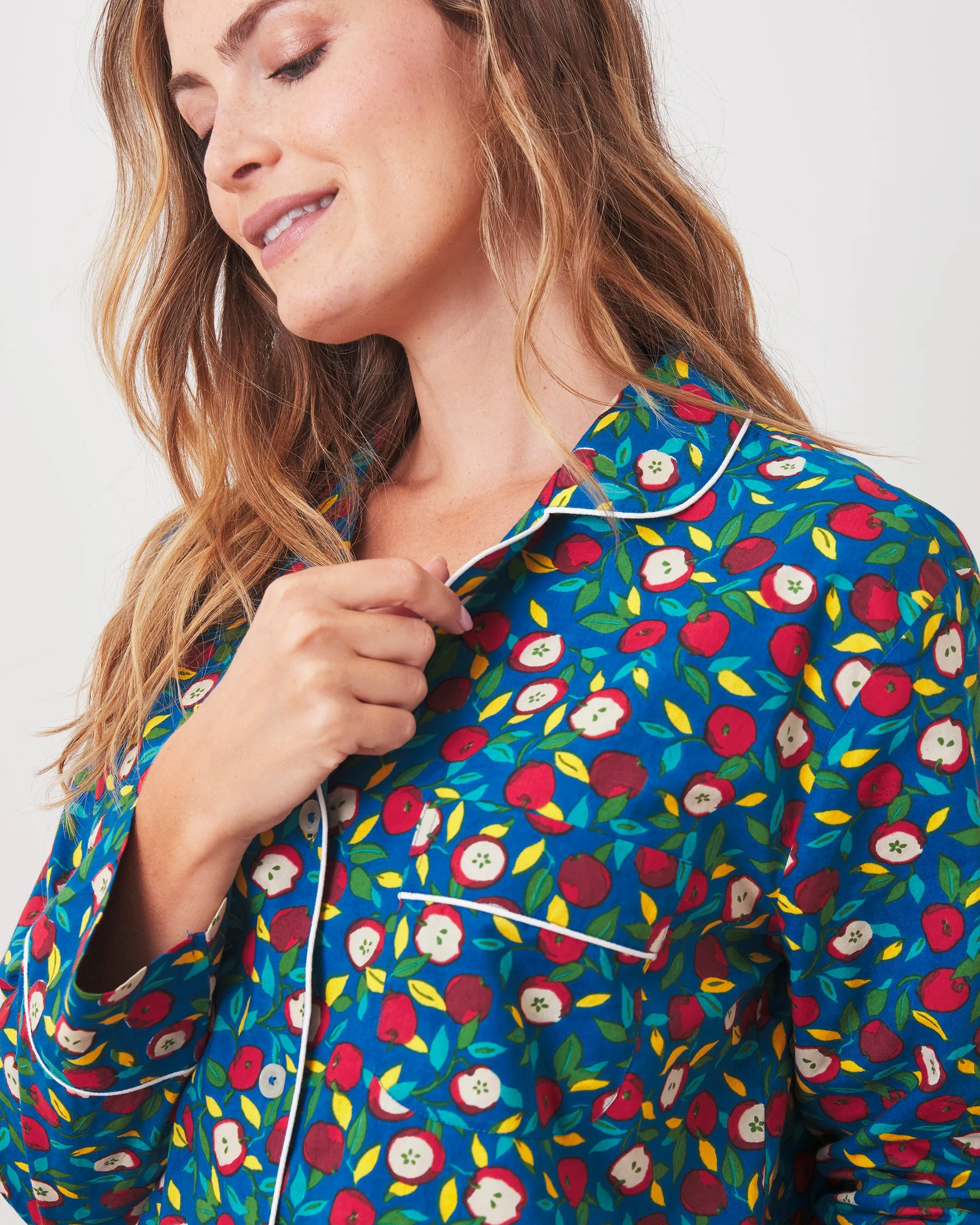 Red Delicious - Long PJ Set - Azure sold by Printfresh product image thumbnail 3