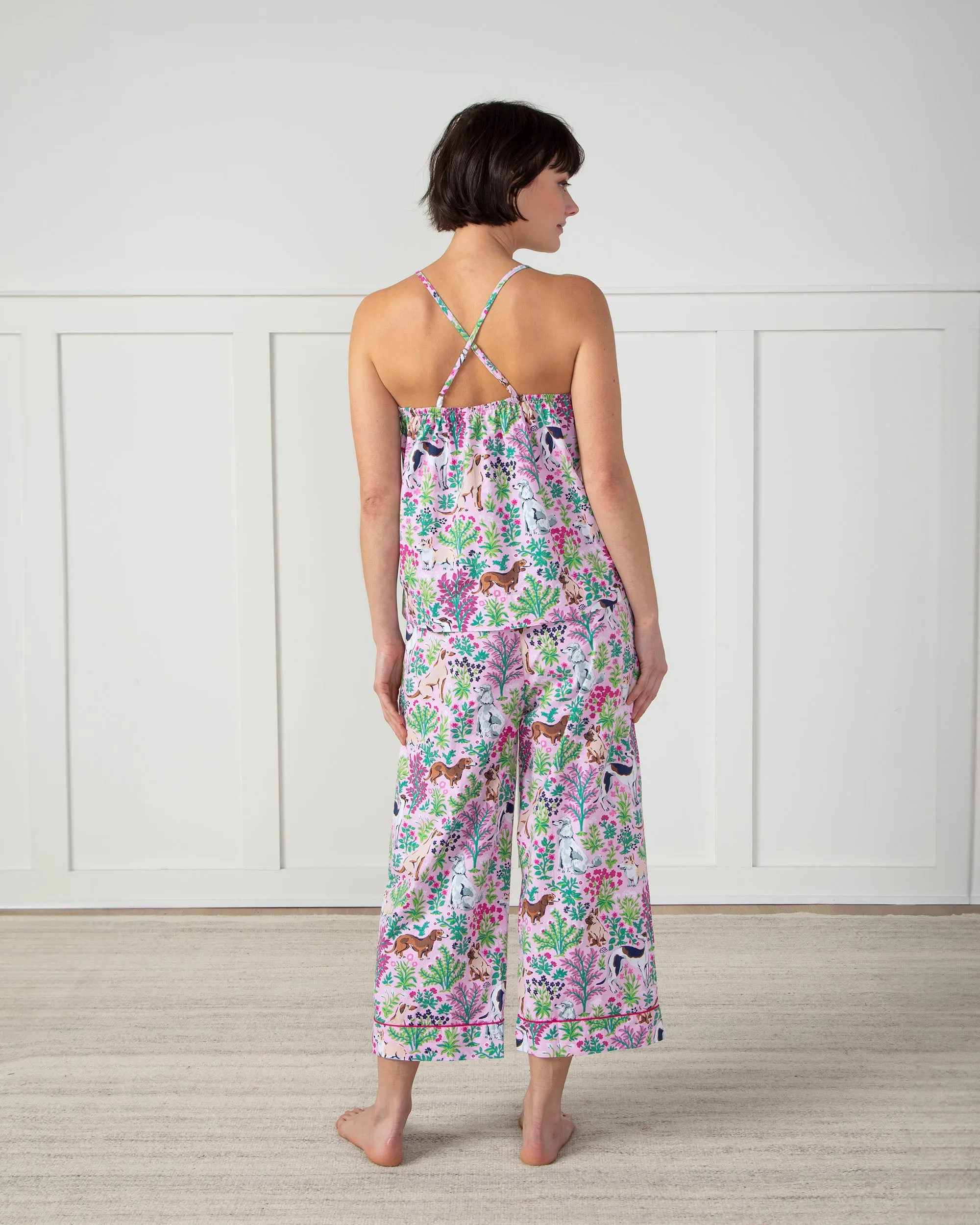 Must Love Dogs - Cami Cropped Set - Pink Peony sold by Printfresh product image thumbnail 3