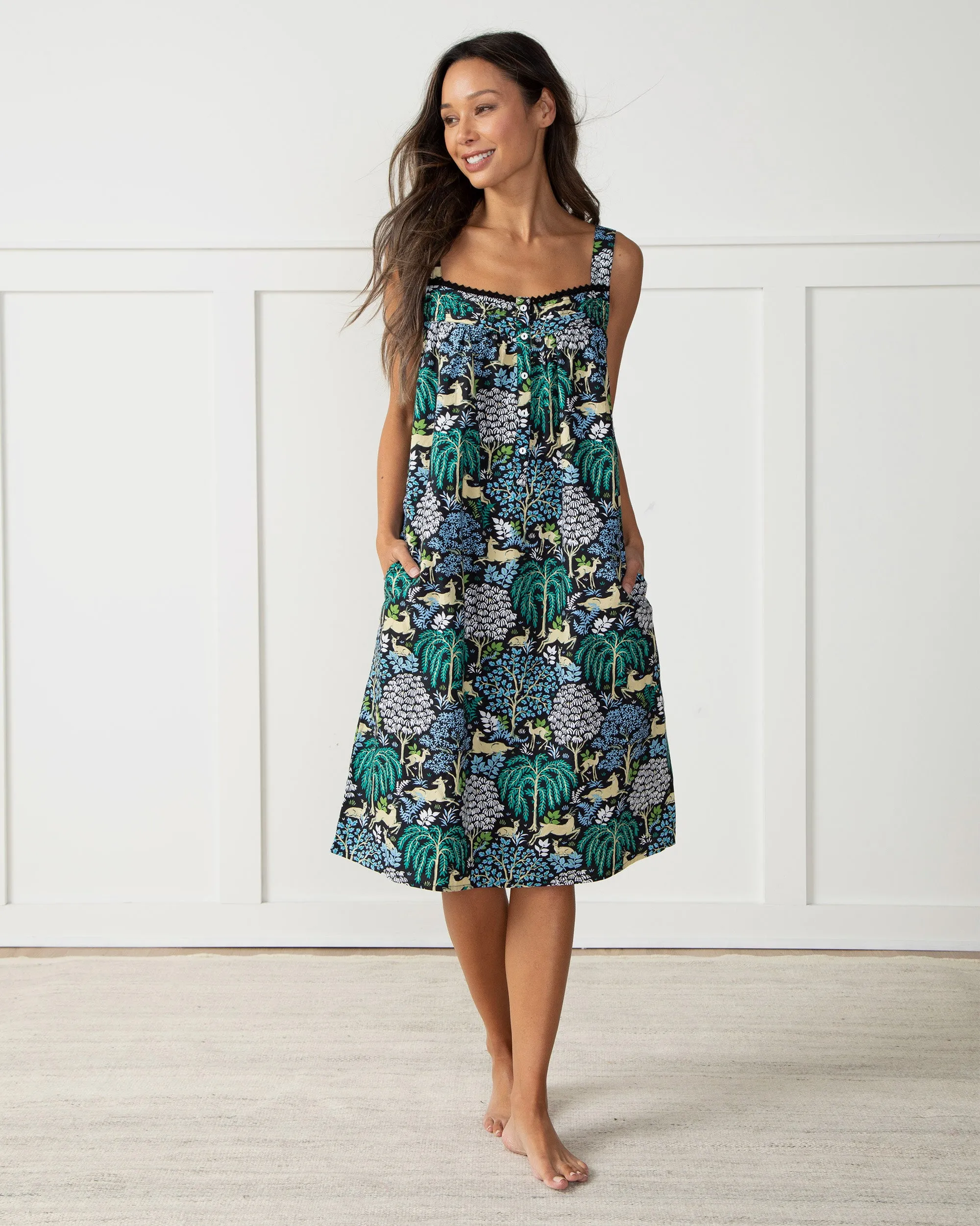 Dashing Deer - Back to Bed Nightgown - Ink sold by Printfresh product image thumbnail 4