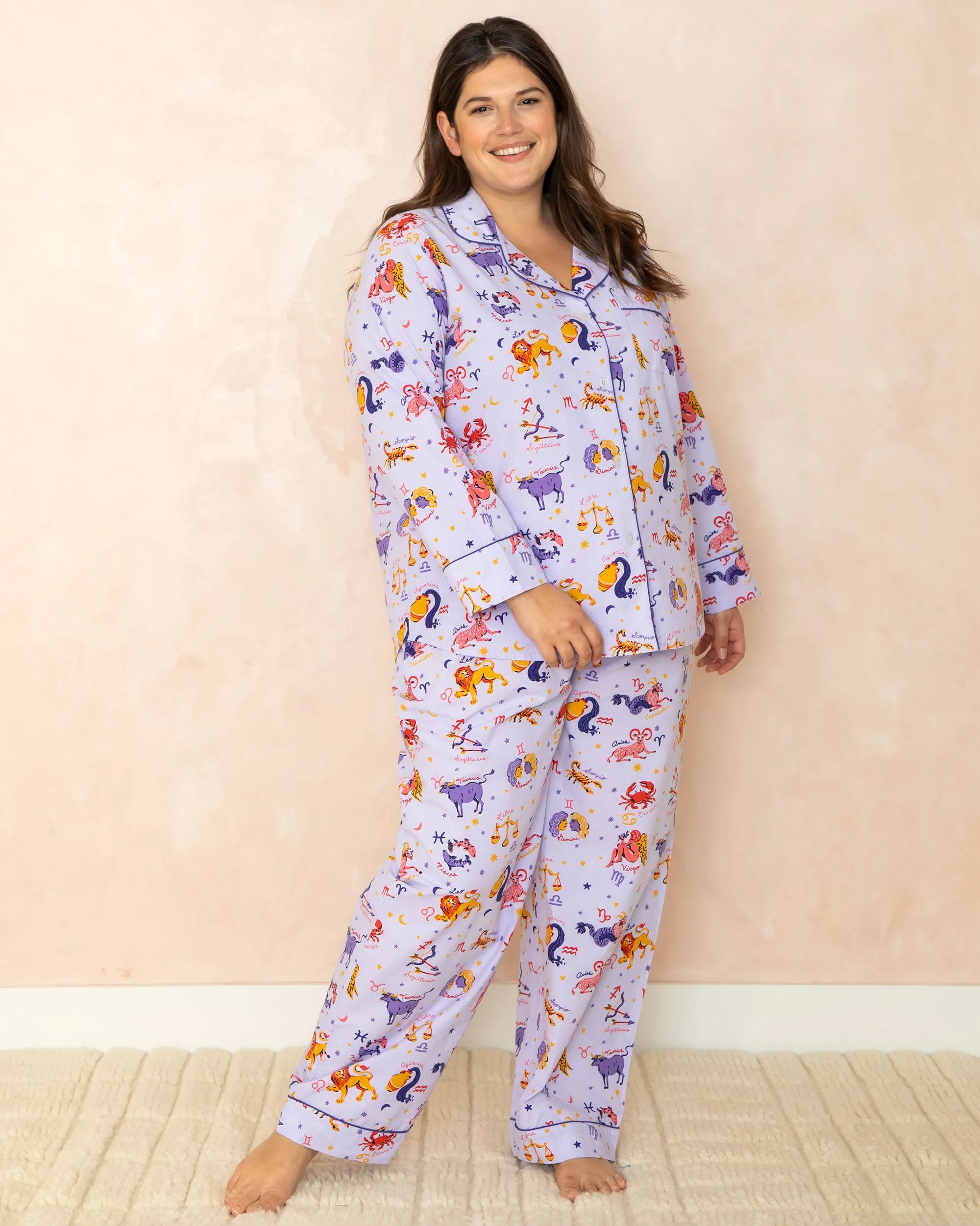 What's Your Sign - Long Sleep Set - Lavender sold by Printfresh