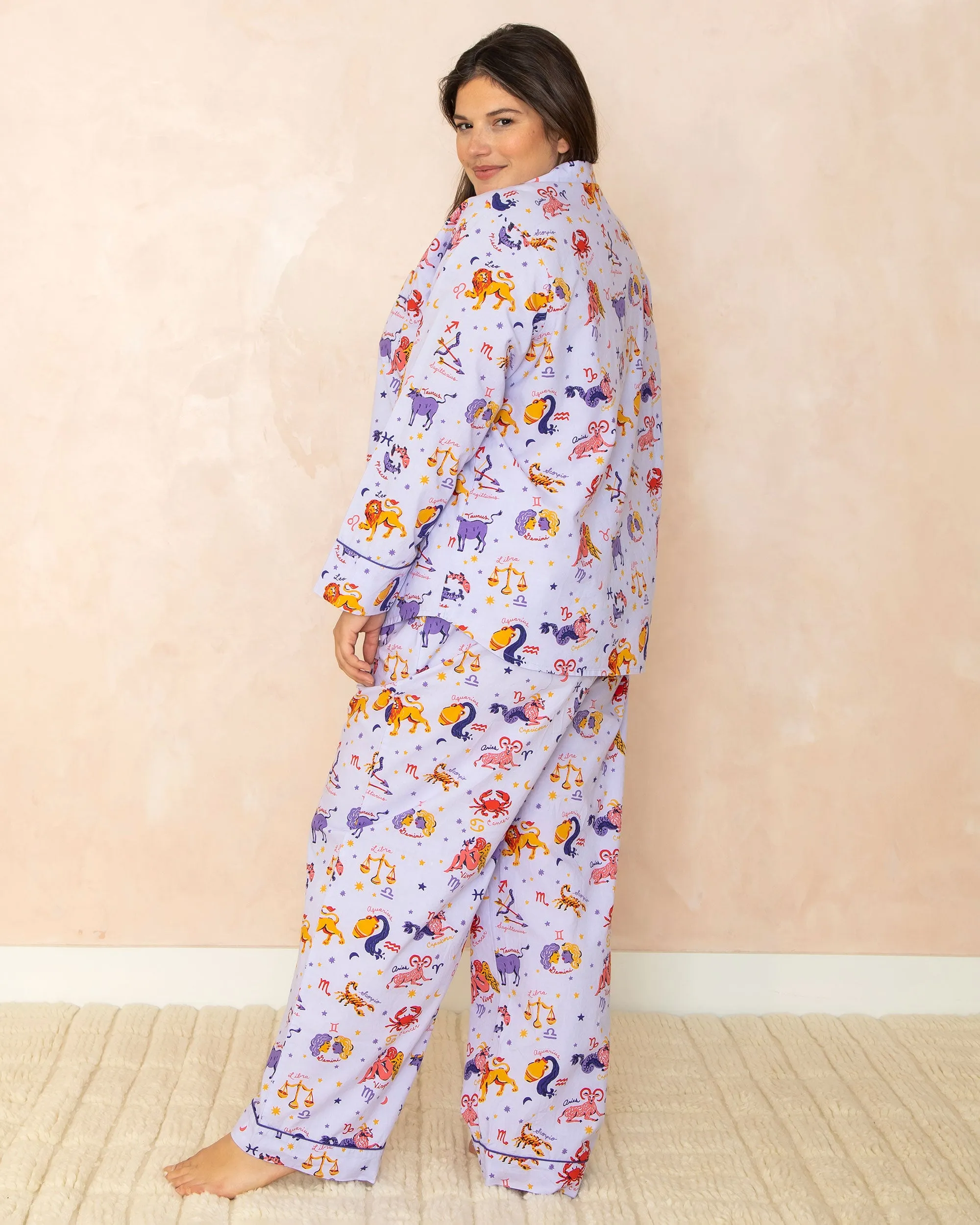 What's Your Sign - Long Sleep Set - Lavender sold by Printfresh product image thumbnail 5