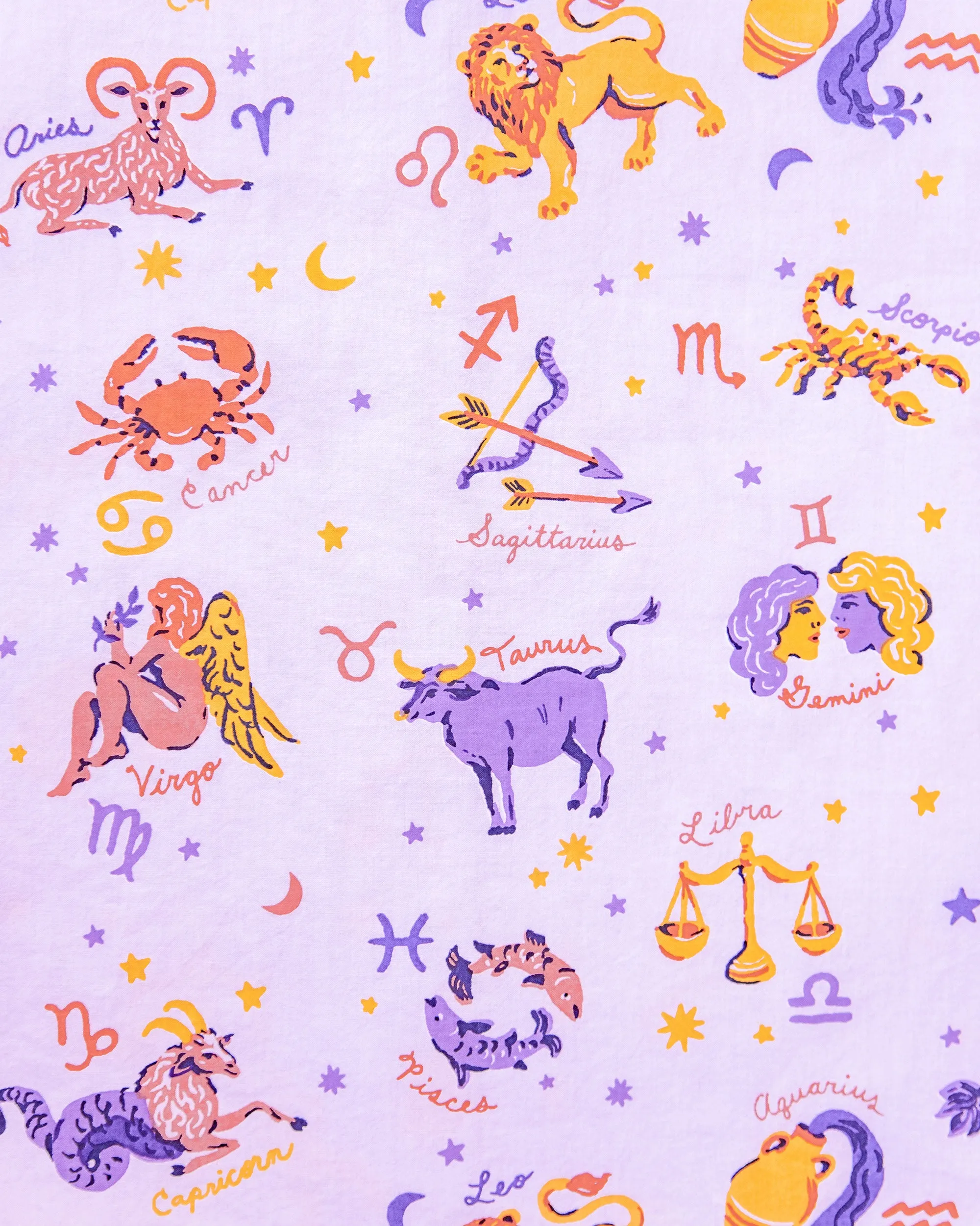 What's Your Sign - Long Sleep Set - Lavender sold by Printfresh product image thumbnail 3