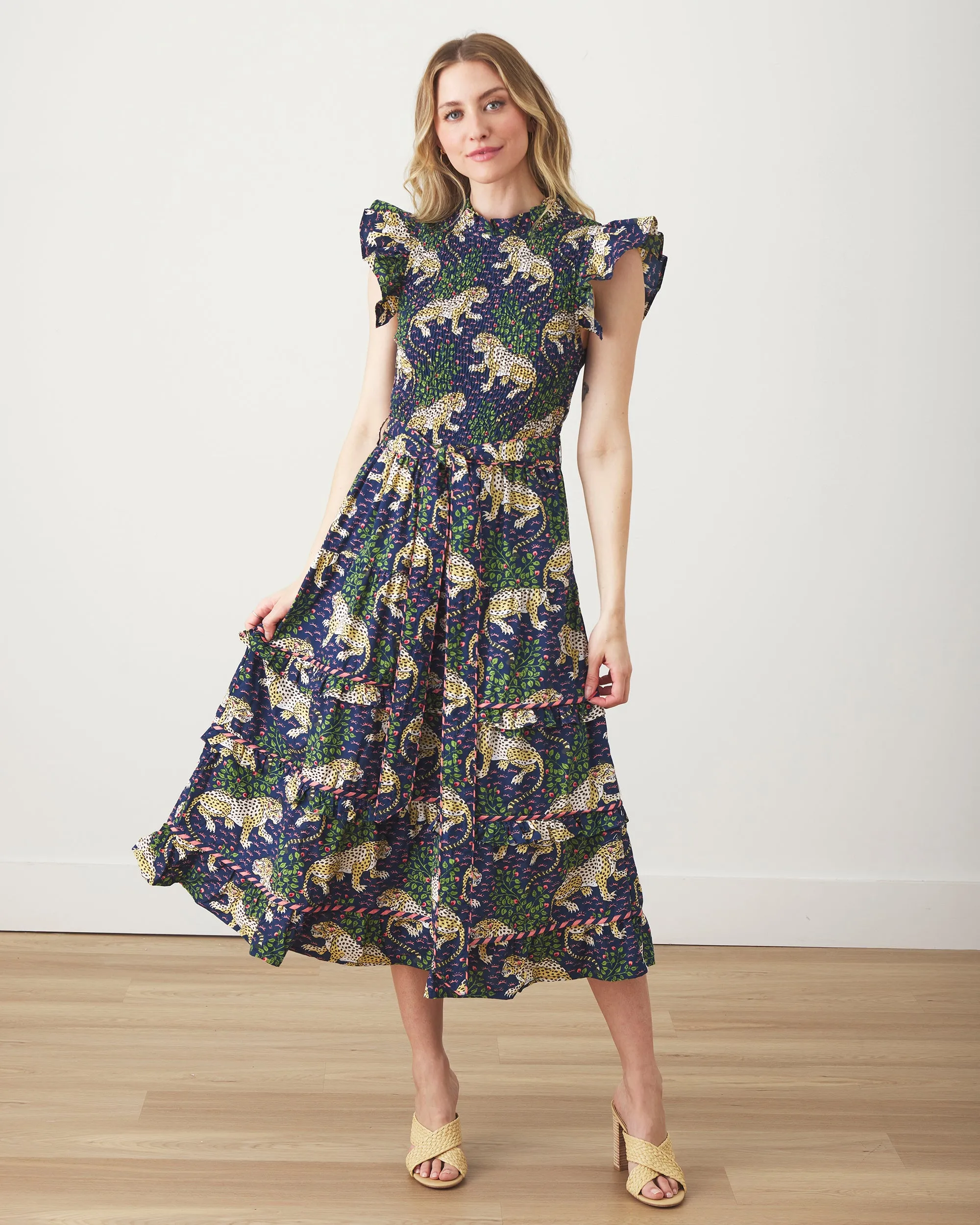Bagheera - Ready To Ruffle Dress - Navy sold by Printfresh product image thumbnail 2
