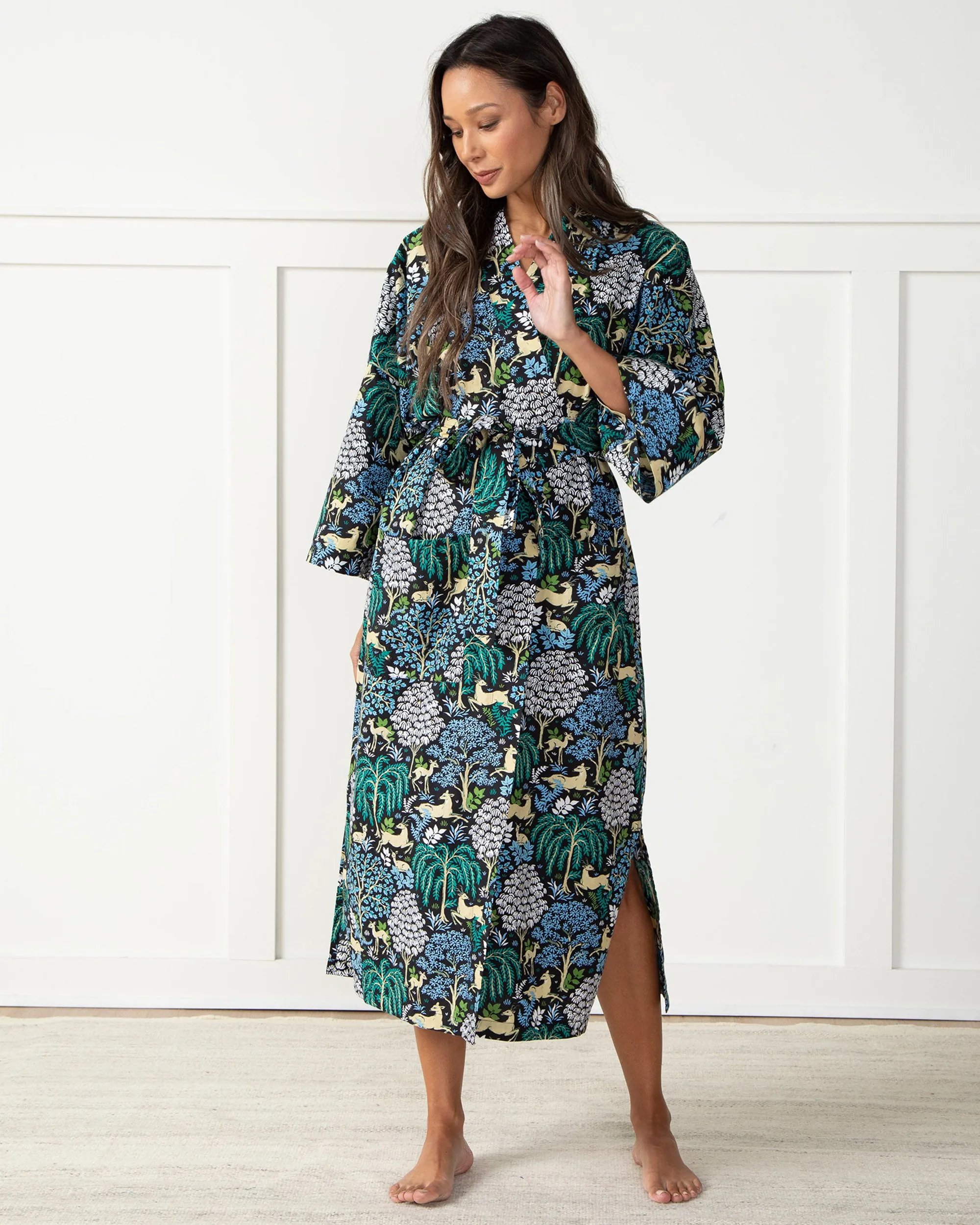 Dashing Deer - Robe - Ink sold by Printfresh product image thumbnail 4