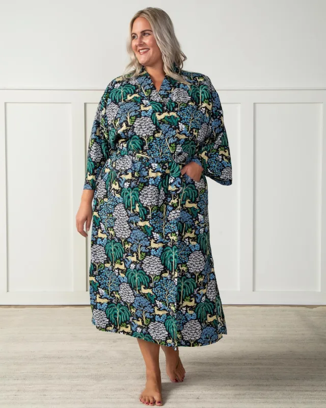 Dashing Deer - Robe - Ink sold by Printfresh