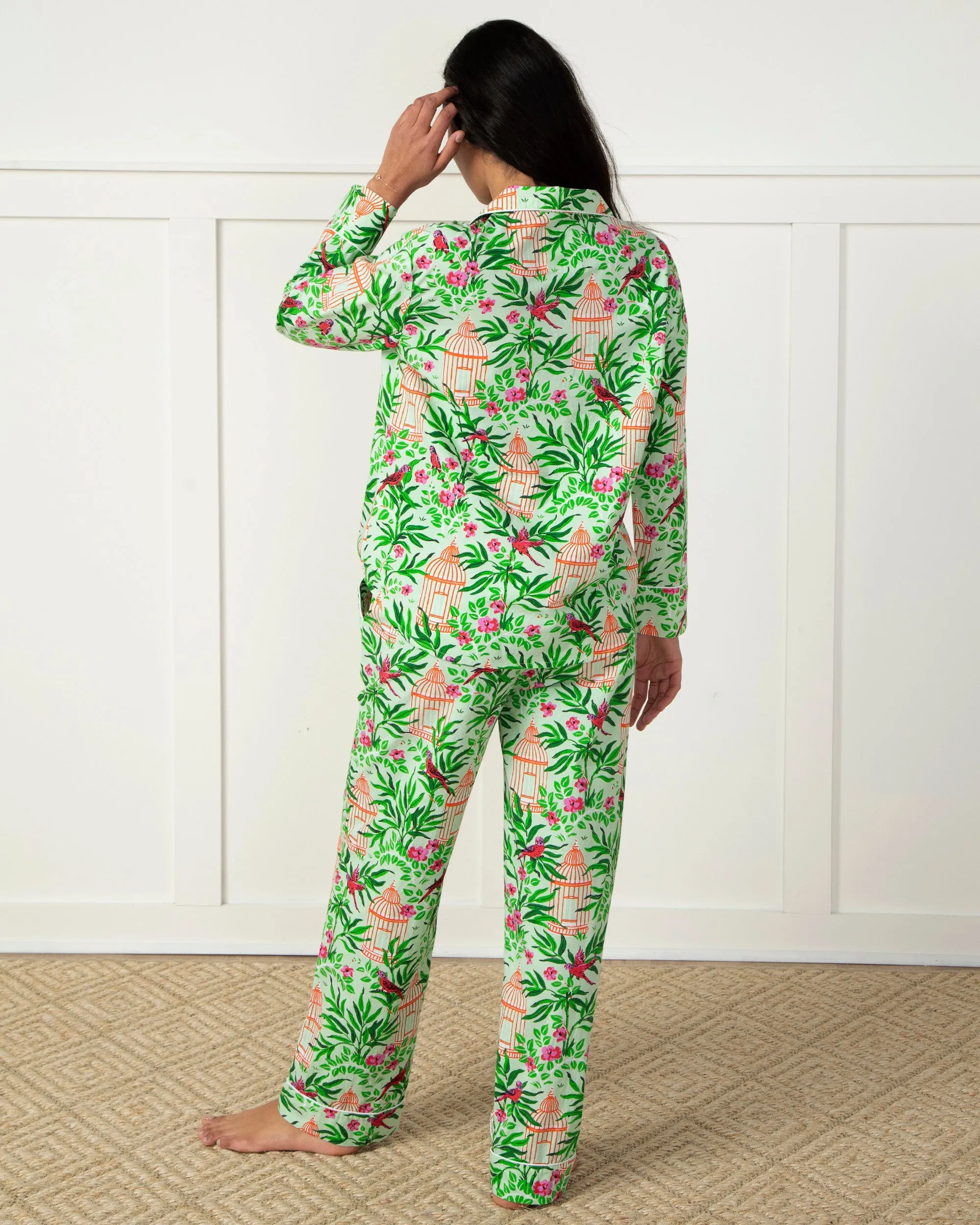 Birds of a Feather - Long PJ Set - Kiwi Slice sold by Printfresh product image thumbnail 5