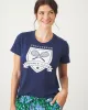 Tennis Club - Saturday Graphic Tee - Navy sold by Printfresh