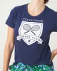 Tennis Club - Saturday Graphic Tee - Navy sold by Printfresh